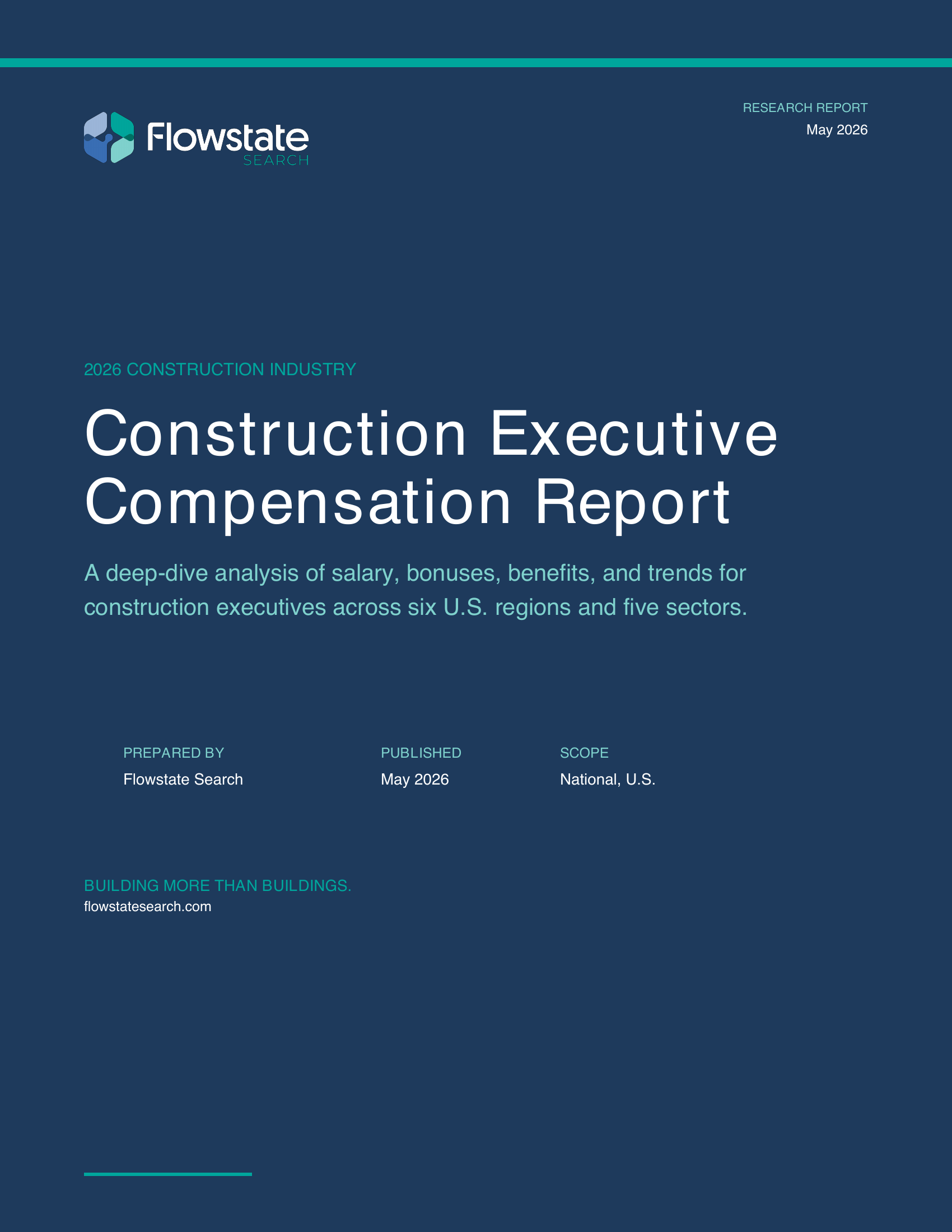2026 Construction Executive Compensation Report cover