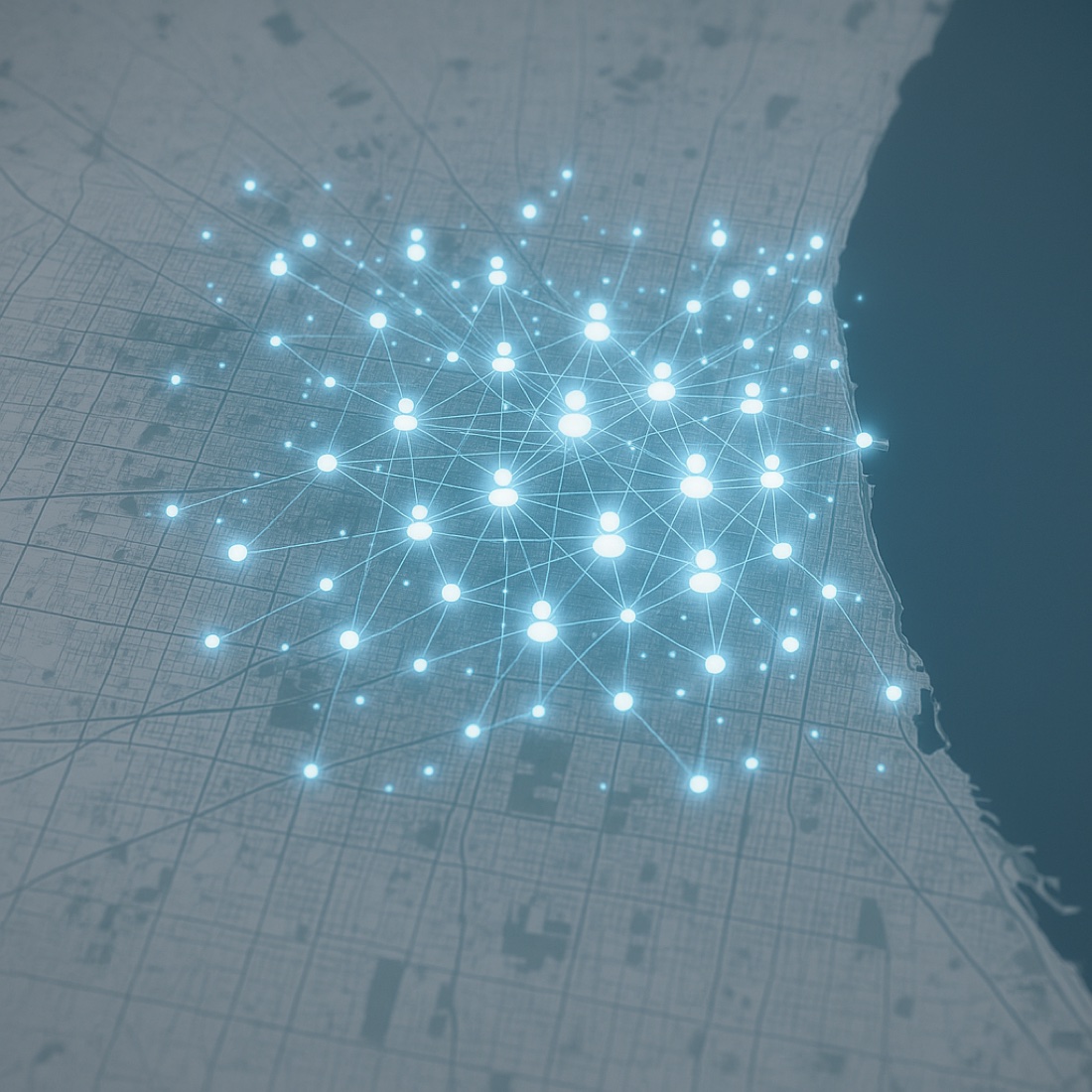 Construction executive recruitment market mapping showing network of qualified project managers and superintendents